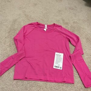 lululemon athletica Vibrant Pink Long Sleeve Tee